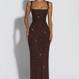 ROSALIND | Maxikleid mit Eckigem Ausschnitt