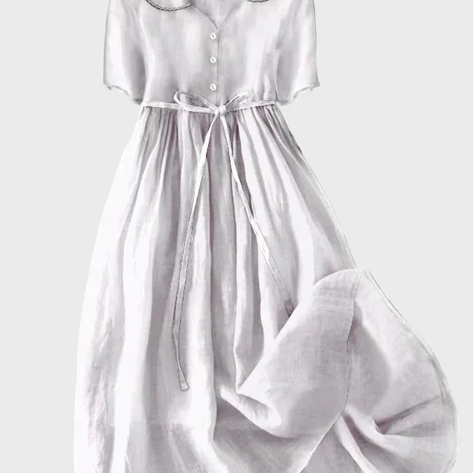 Klassisches Kleid mit Knöpfen