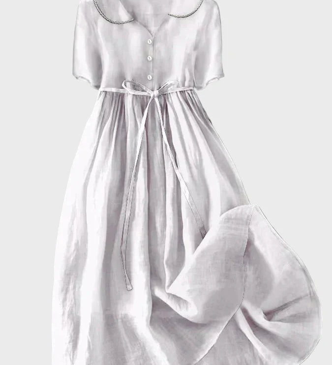 Klassisches Kleid mit Knöpfen