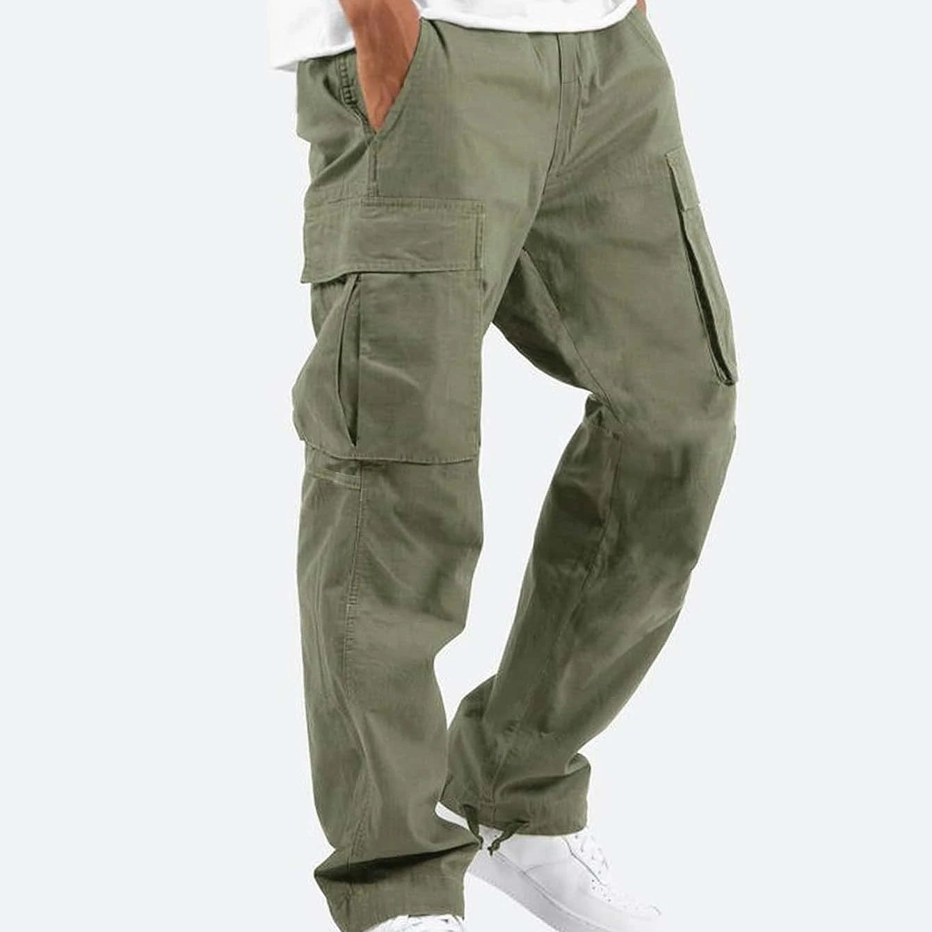 Herren Cargo-Hose mit weitem Schnitt – Freizeit & Utility-Hose