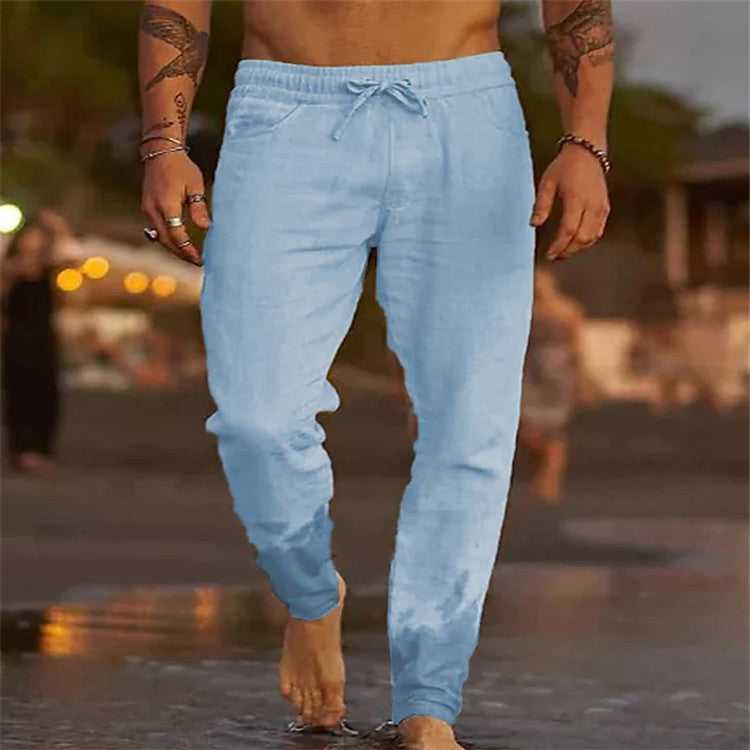 Lässige Herren Strandhose aus Baumwolle