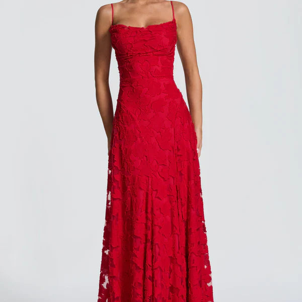 SOFIA | Elegantes Spitzen Maxi Kleid
