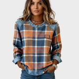 Ivy – Damen Sweatshirt mit Patchwork-Muster