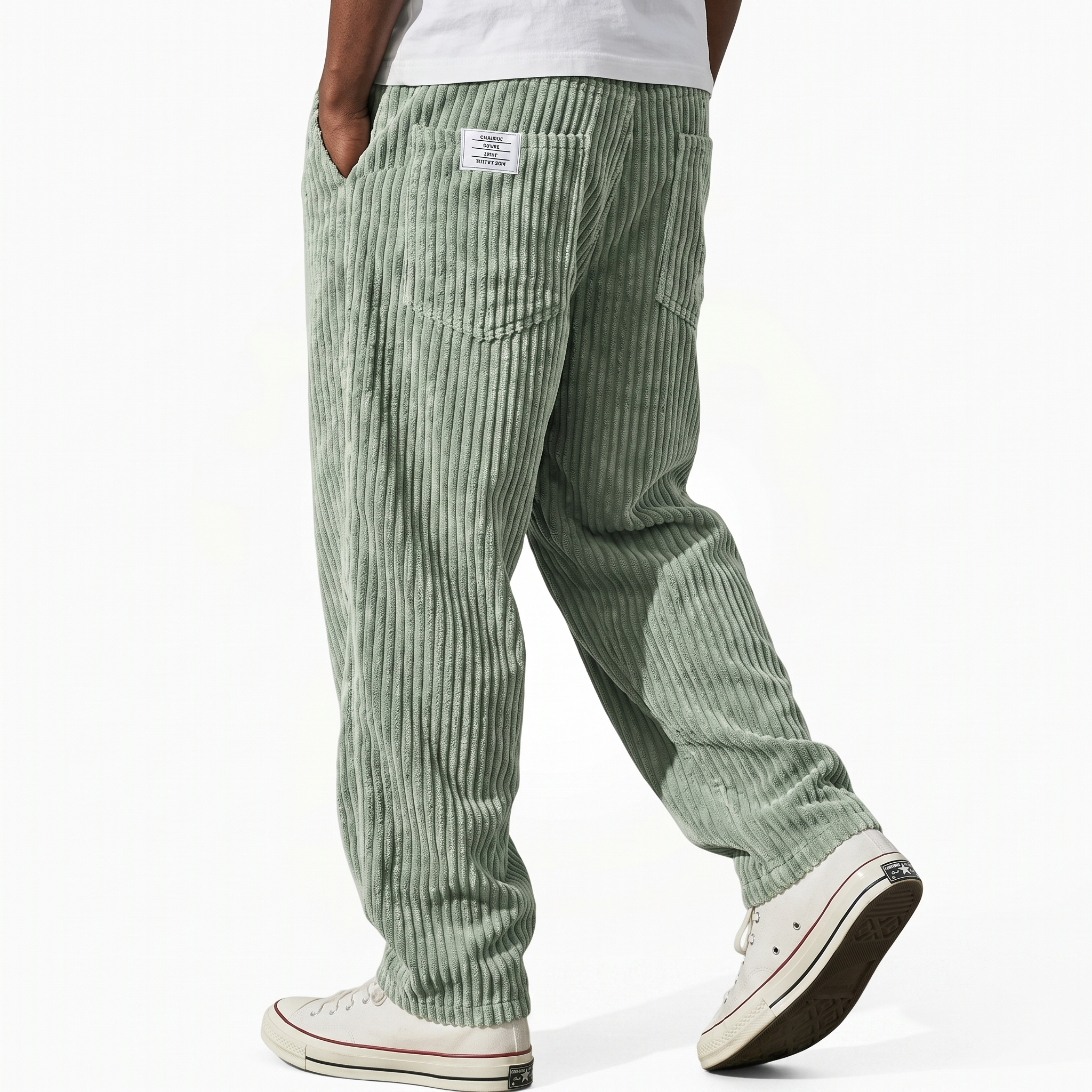 Herren Cordhose mit elastischem Bund