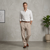 Herren Retro Anzughose mit weitem Bein – Klassisch-elegante Business-Hose