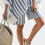 Salome - Gestreiftes Set Bluse und Shorts