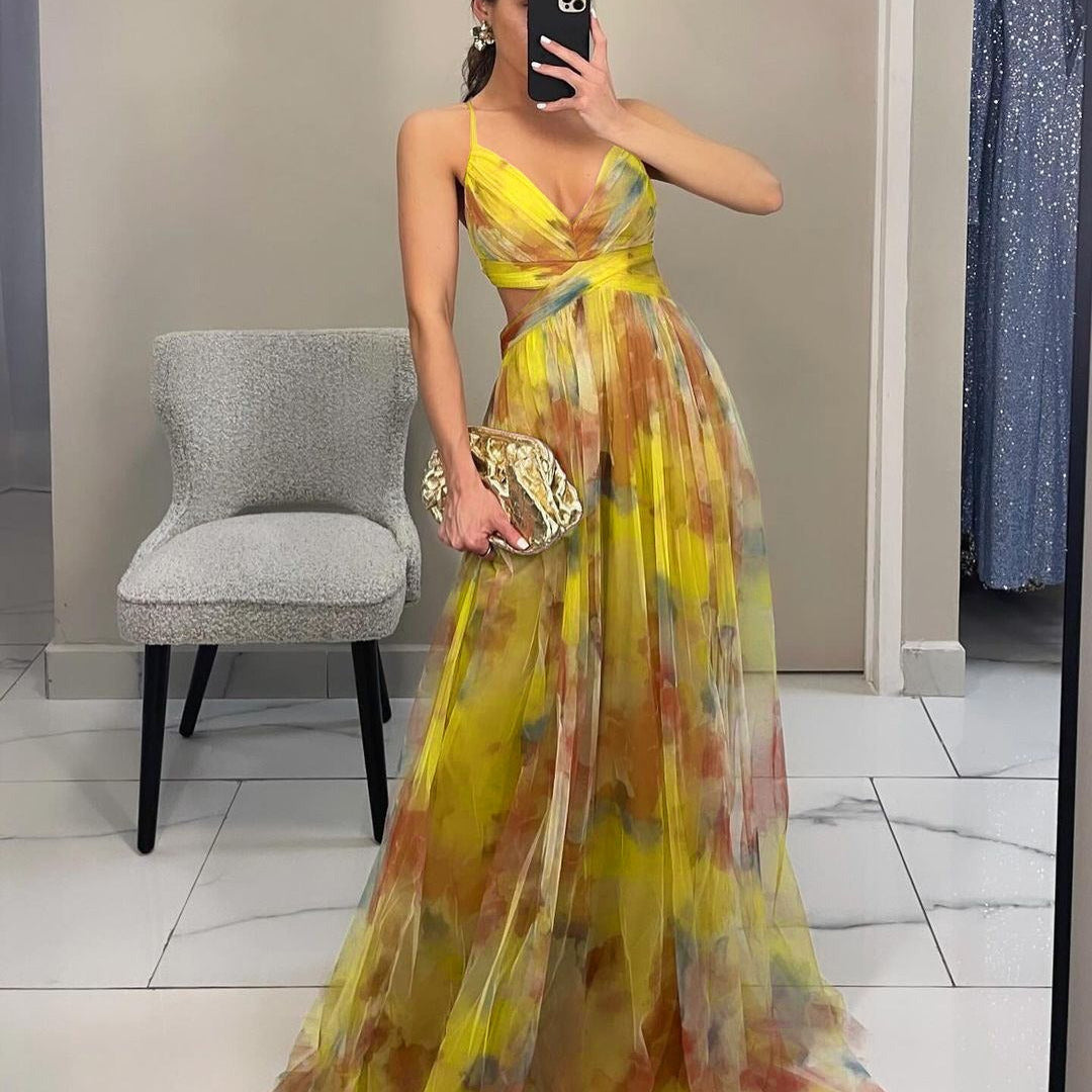 GISELLE | Chiffon Maxi Kleid