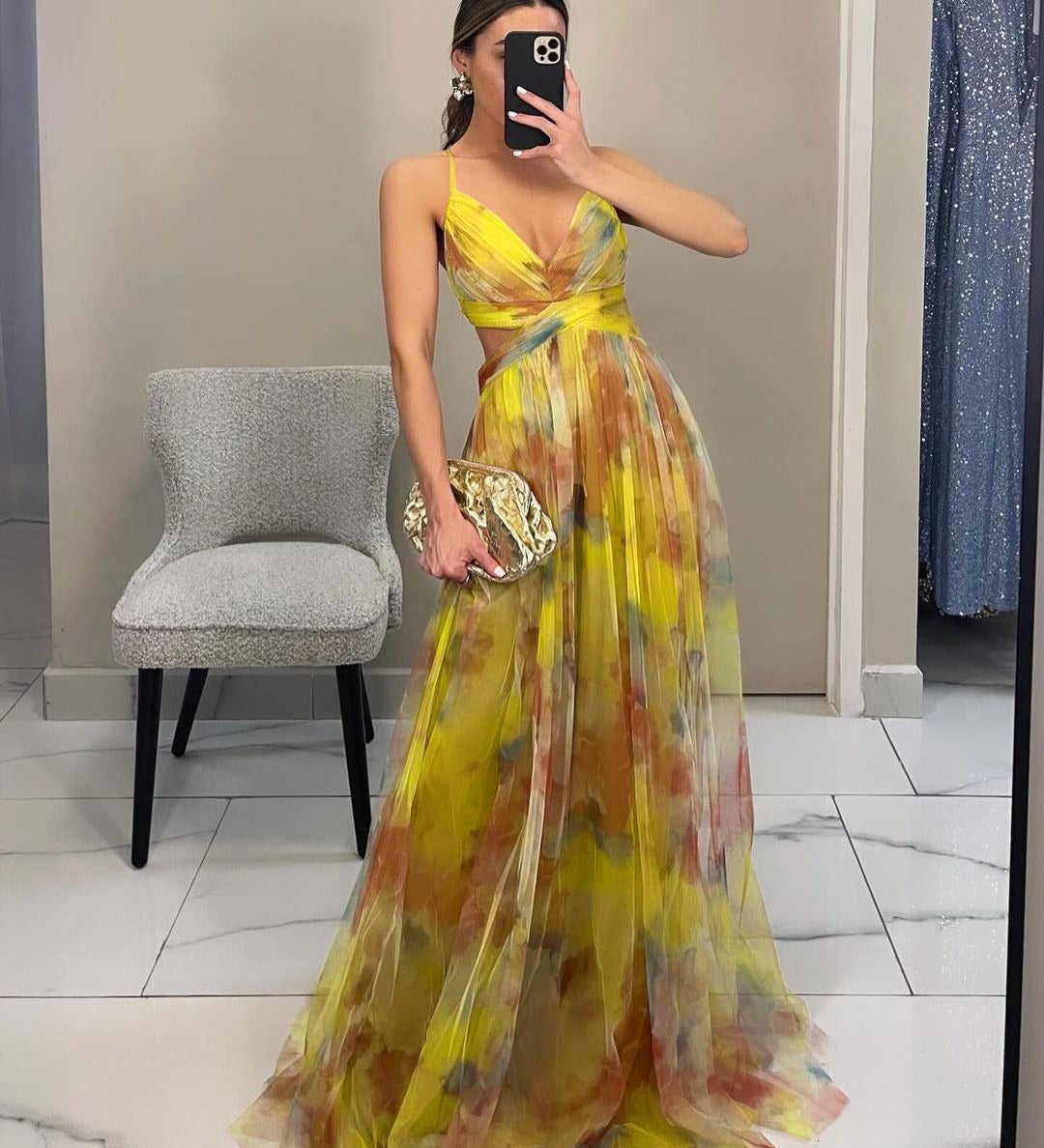 GISELLE | Chiffon Maxi Kleid
