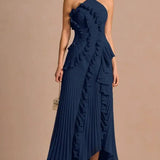LIYANA | Spiral-Rüschenkleid