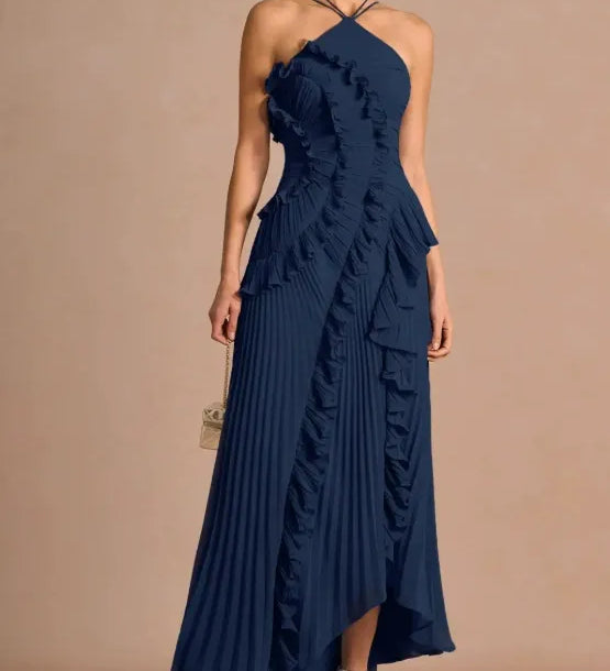 LIYANA | Spiral-Rüschenkleid