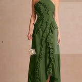 LIYANA | Spiral-Rüschenkleid