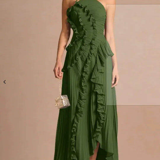 LIYANA | Spiral-Rüschenkleid