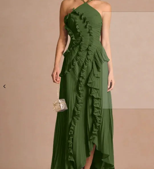 LIYANA | Spiral-Rüschenkleid