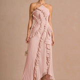LIYANA | Spiral-Rüschenkleid