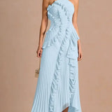LIYANA | Spiral-Rüschenkleid