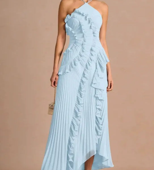 LIYANA | Spiral-Rüschenkleid