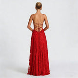 SOFIA | Elegantes Spitzen Maxi Kleid