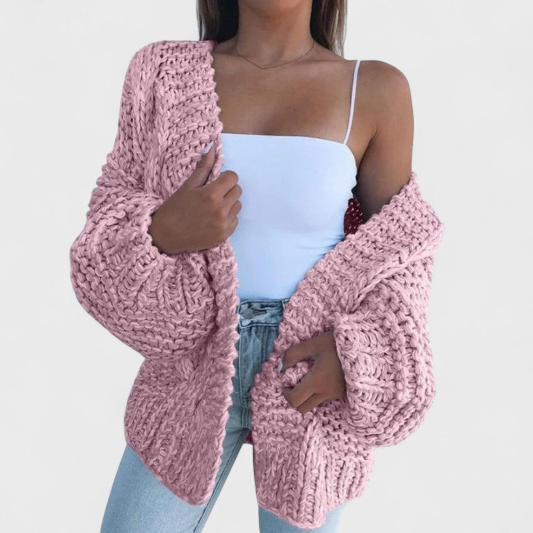 Anna - Lockerer Grobstrick-Cardigan