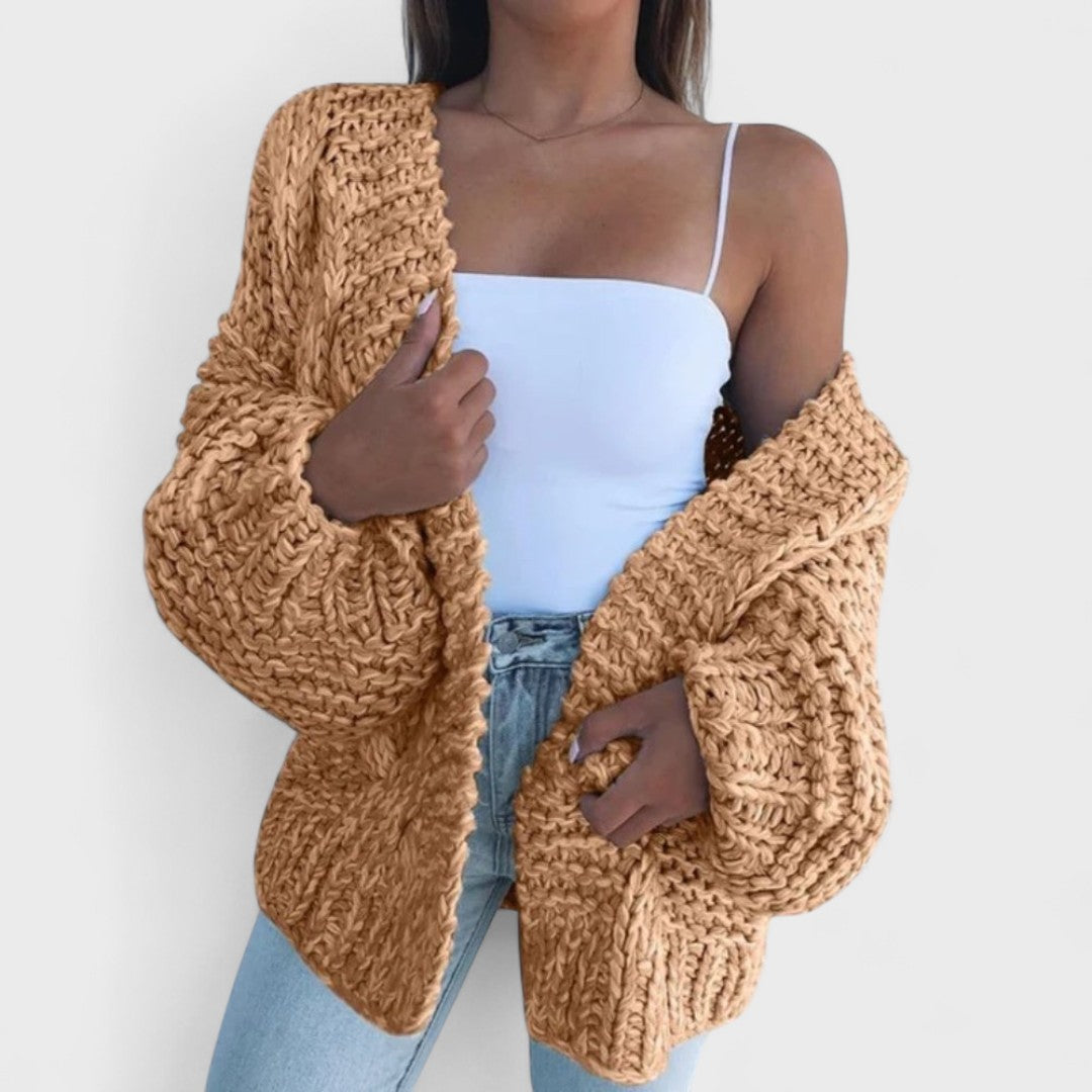 Anna - Lockerer Grobstrick-Cardigan