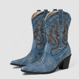 Callie | Bestickte Western-Stiefeletten