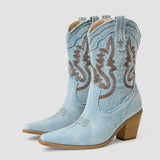 Callie | Bestickte Western-Stiefeletten