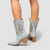 Callie | Bestickte Western-Stiefeletten