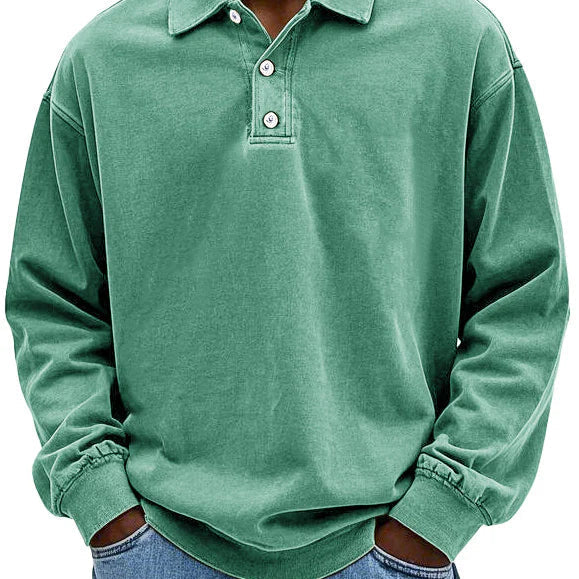 Lässiges langärmeliges Herren-Polo