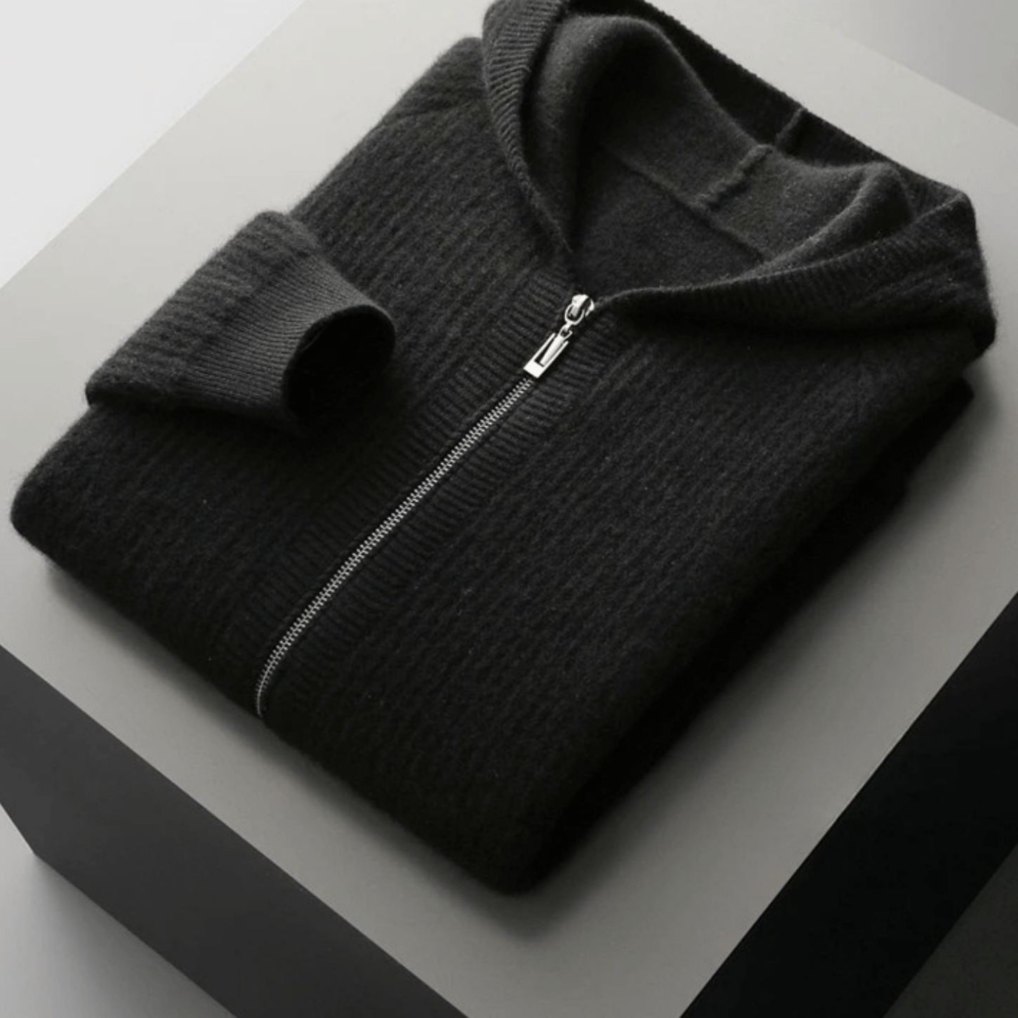 Merino Zip-Hoodie aus extra feiner Merinowolle