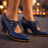 Talia™ Elegante Leder Schnür-Heels