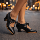 Talia™ Elegante Leder Schnür-Heels