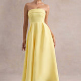 ANNE | Stilvolles Midi-Kleid mit Schulterfreiem Ausschnitt