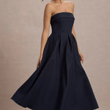 ANNE | Stilvolles Midi-Kleid mit Schulterfreiem Ausschnitt