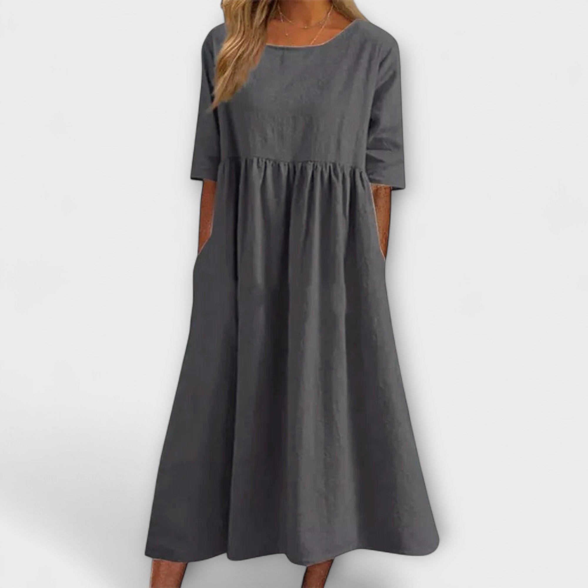 Anja - Bauchbedeckendes Kleid